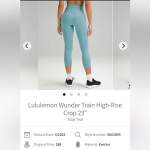 Lululemon Wunder Train High-Rise 23"